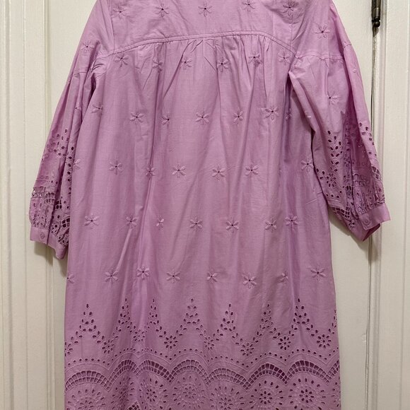 NWT - LOFT Eyelet Shirtdress – Size XS - Picture 2 of 8